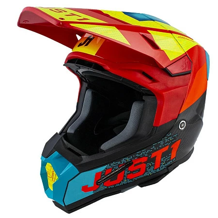 Шлем кроссовый JUST1 J22 Carbon Adrenaline