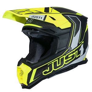 Шлем кроссовый JUST1 J22 Carbon Fluo (кисл желт мат, M)
