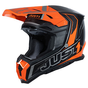 Шлем кроссовый JUST1 J22 Carbon Fluo (кисл оранж глянц, L)